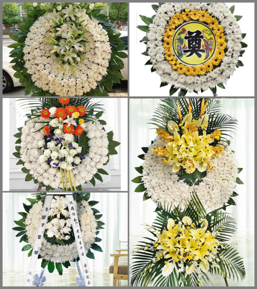 广东汕尾市城区红草镇新村村花圈速递
